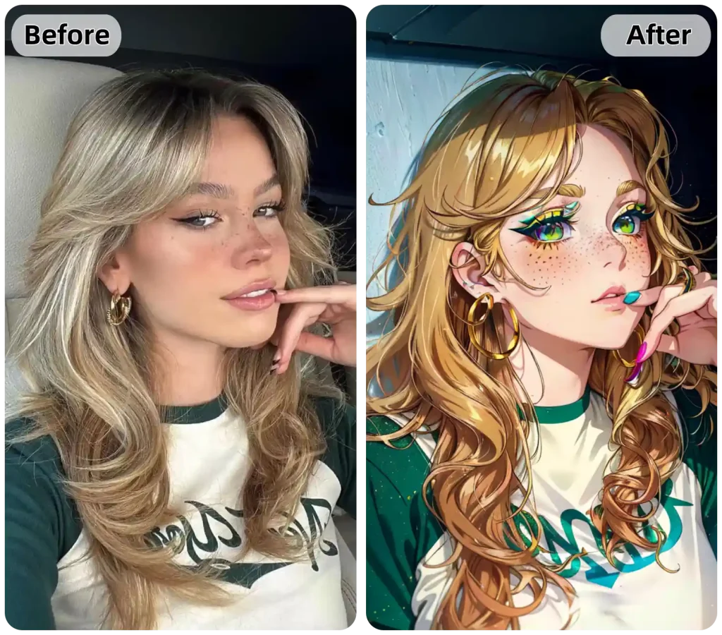 ワンクリックで写真をアニメ風に変換