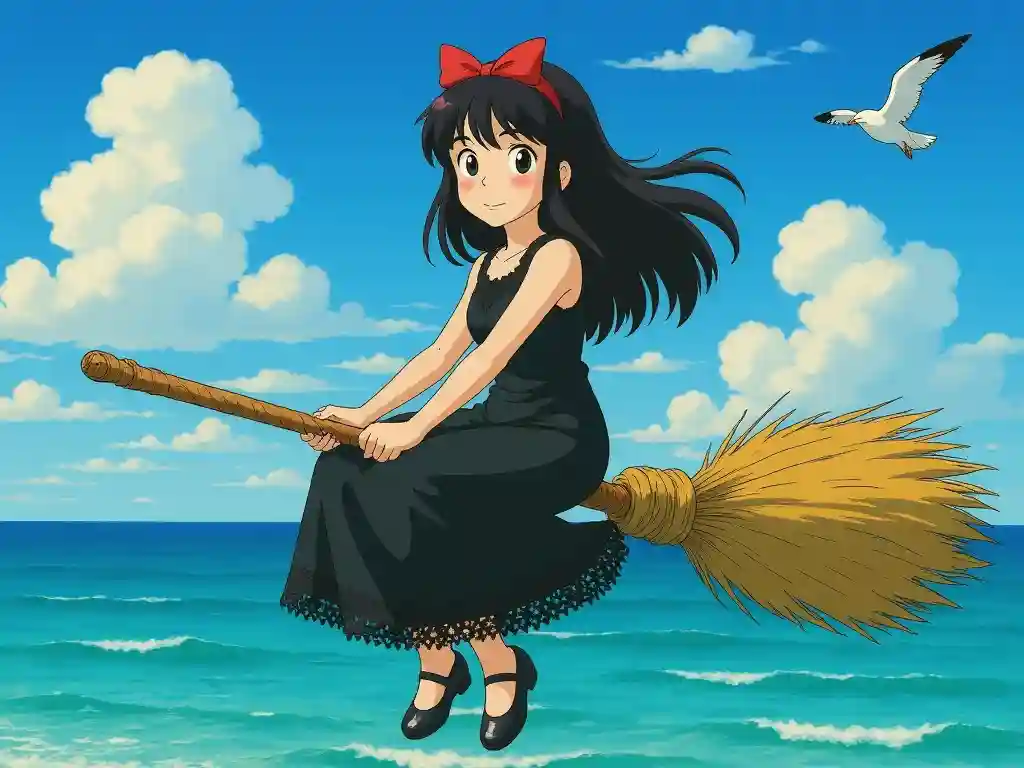 Cute Ghibli art from simple text