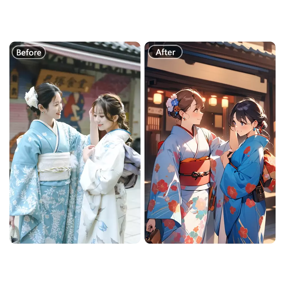Unlock Anime Style Group Photos with AI Manga Filter