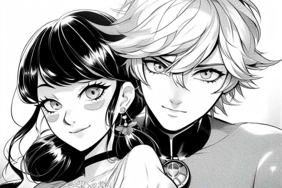 manga B&W manga page