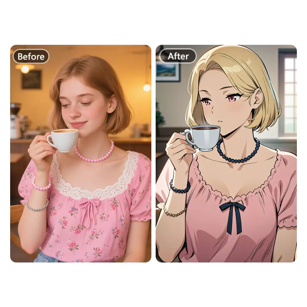 transform portrait into manga style