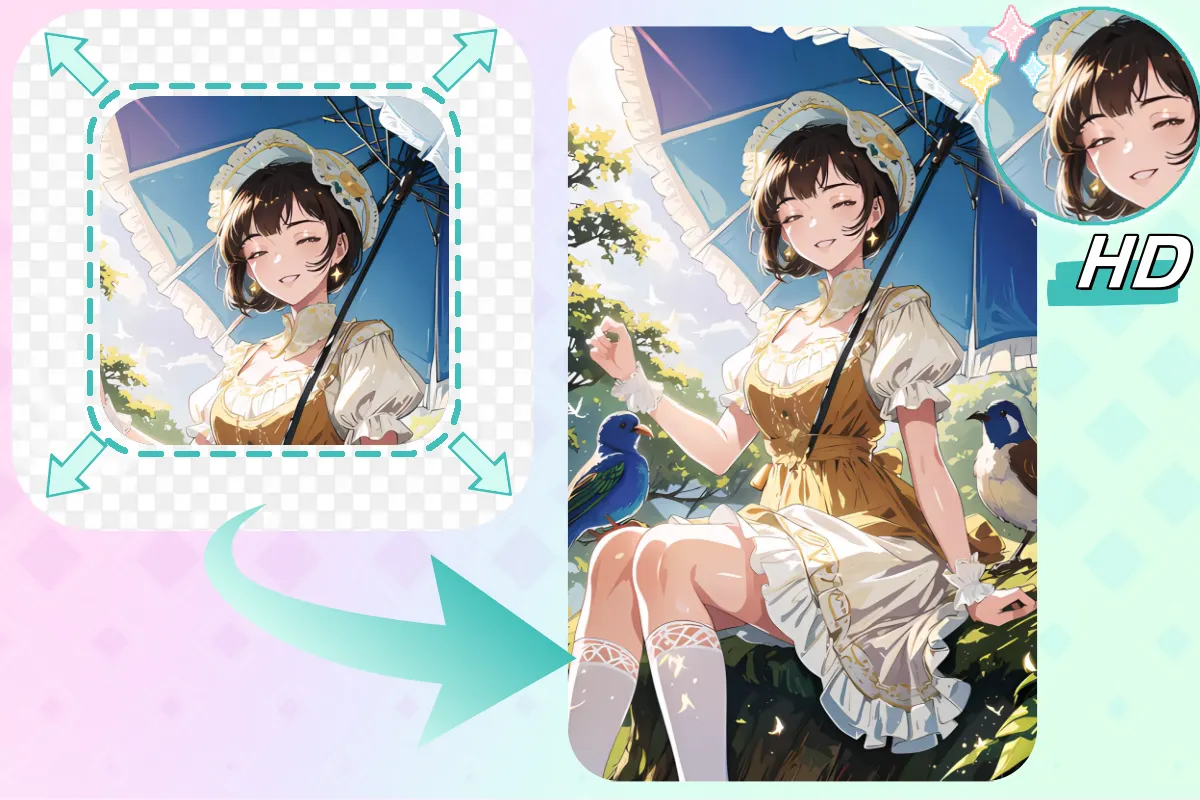 AI Image Extender with high quality output
