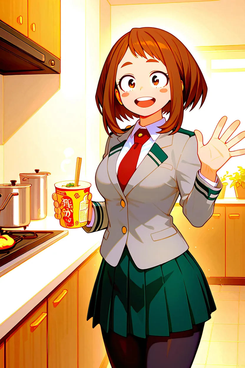 AI-generated mha illustration