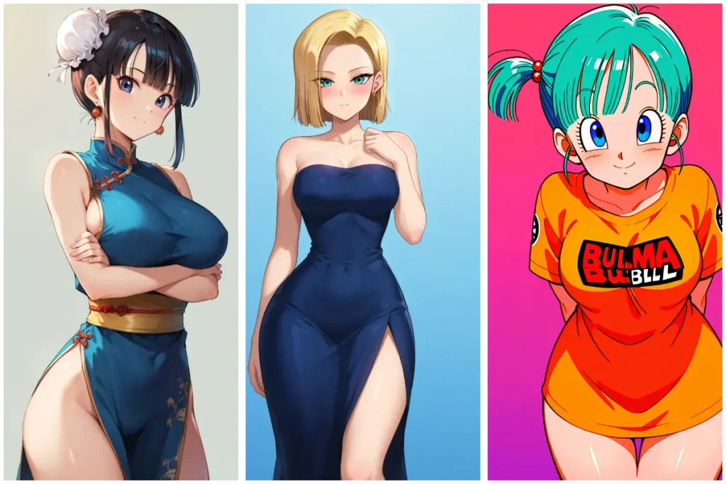 three dragon character: chichi, Android 1