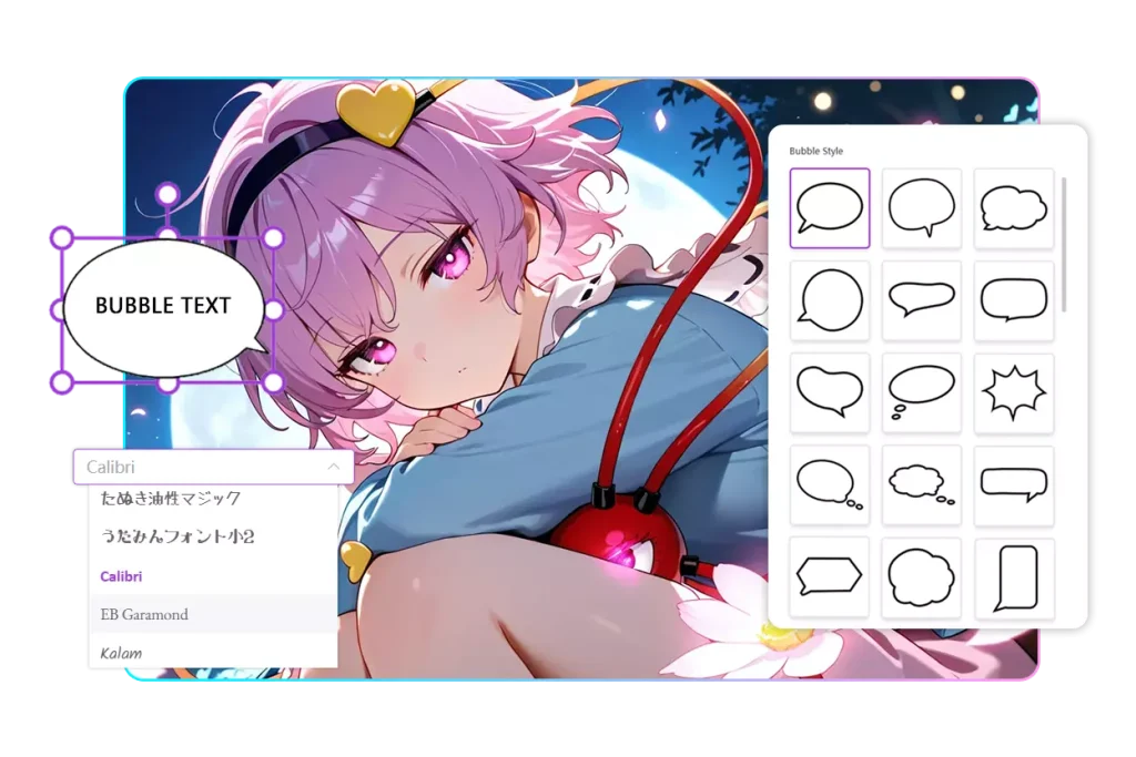 Manga Speech Bubble Generator