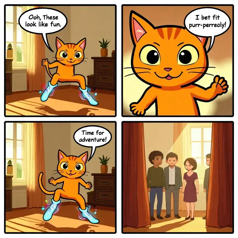 The Cat with Shoes