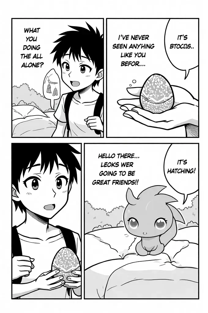 boy and dragon egg