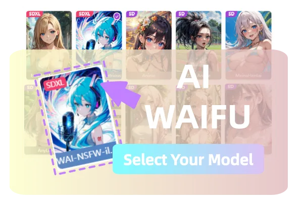 select your waifu model style
