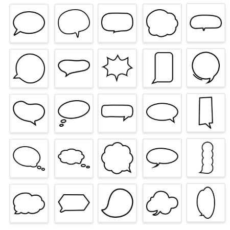 Step 2: Choose One Manga Bubble Template