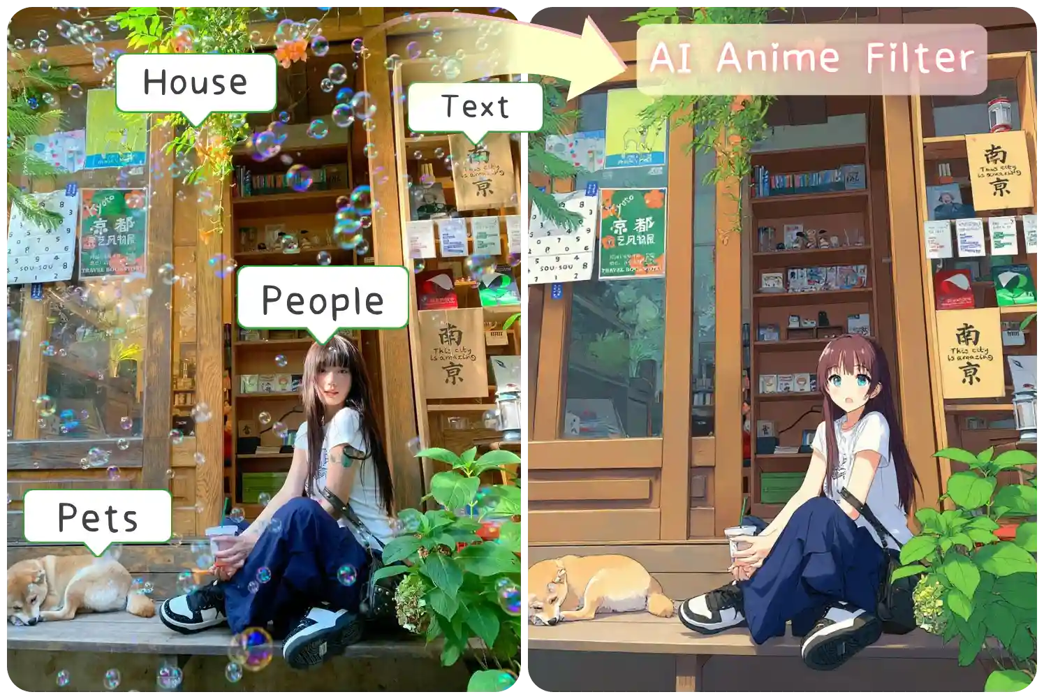 tranform anything to anime style