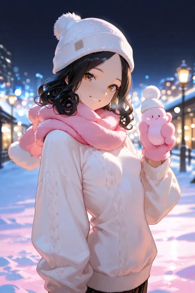 Bishoujo in an ice and snow world