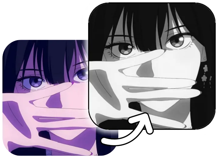 turn your image to bw anime pfp