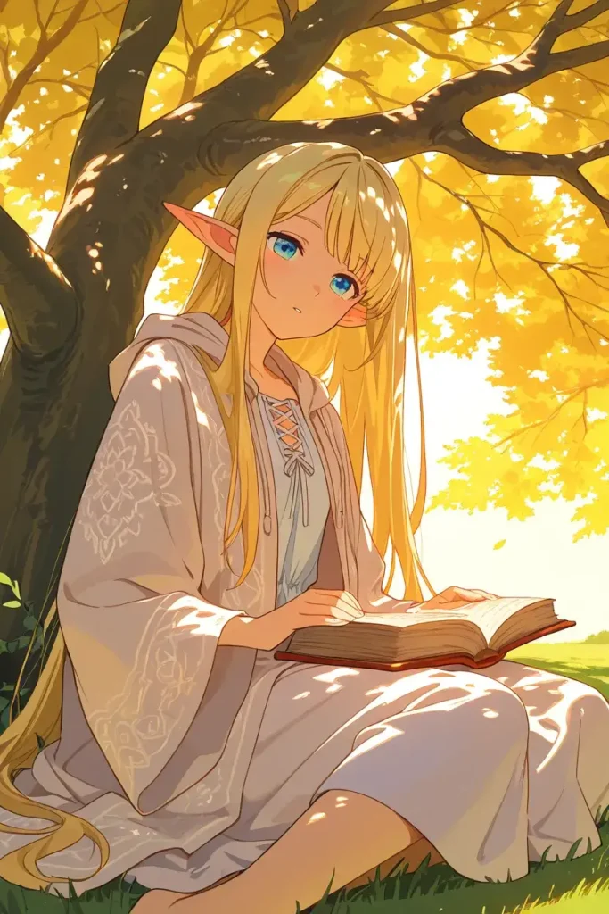 Golden-Haired Bookish Elf