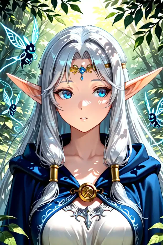 Silver-Haired Blue-Eyed Elf