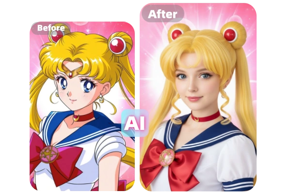 cartoon to realistic ai