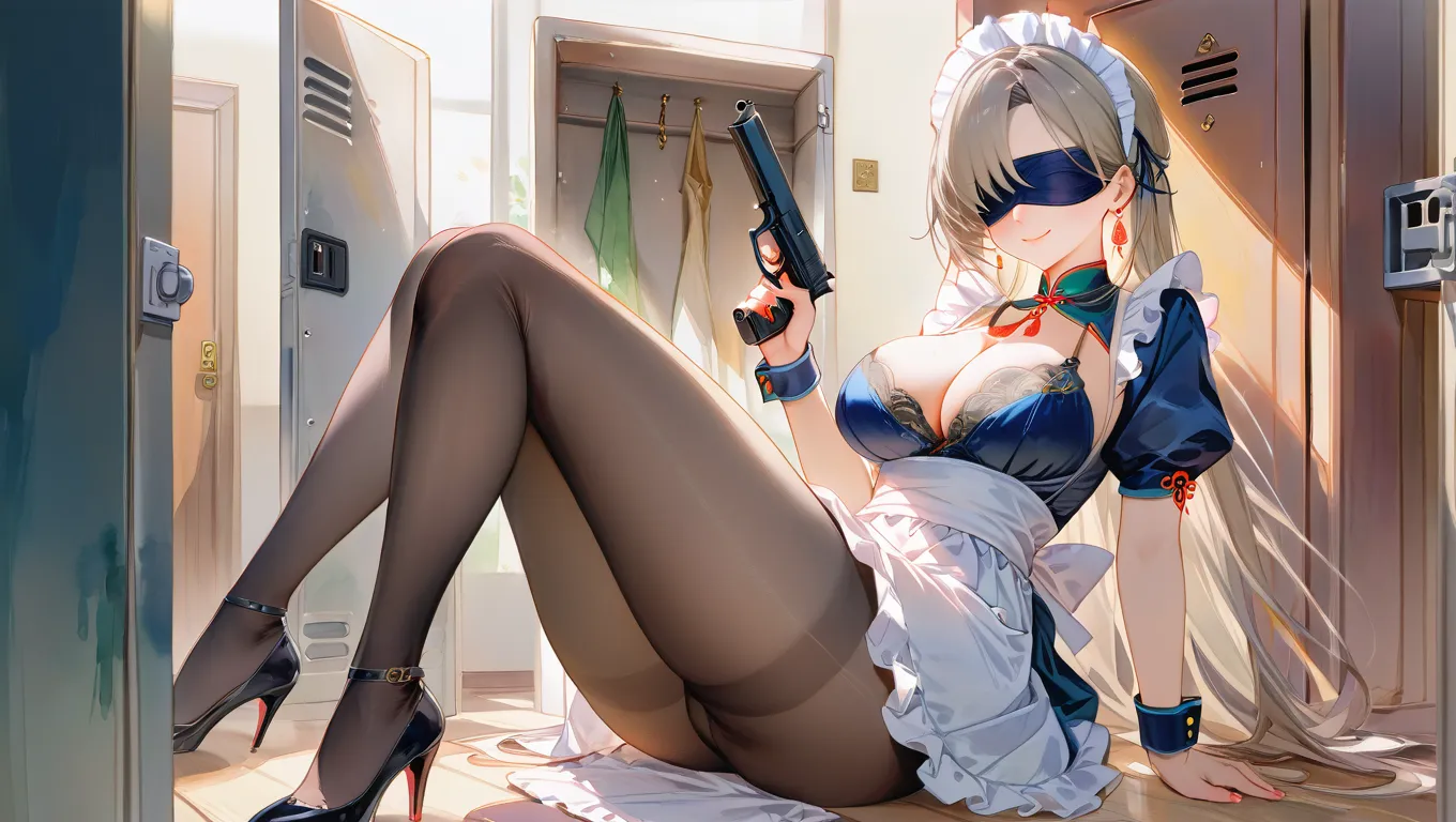 sexy AI maid art