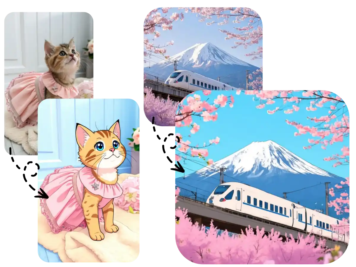 high quality cartoon image from photo