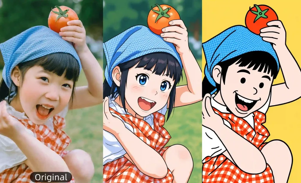 30種類以上のアニメスタイルで写真を自由に表現