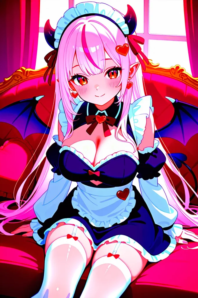 AI-generated Succubus Maid