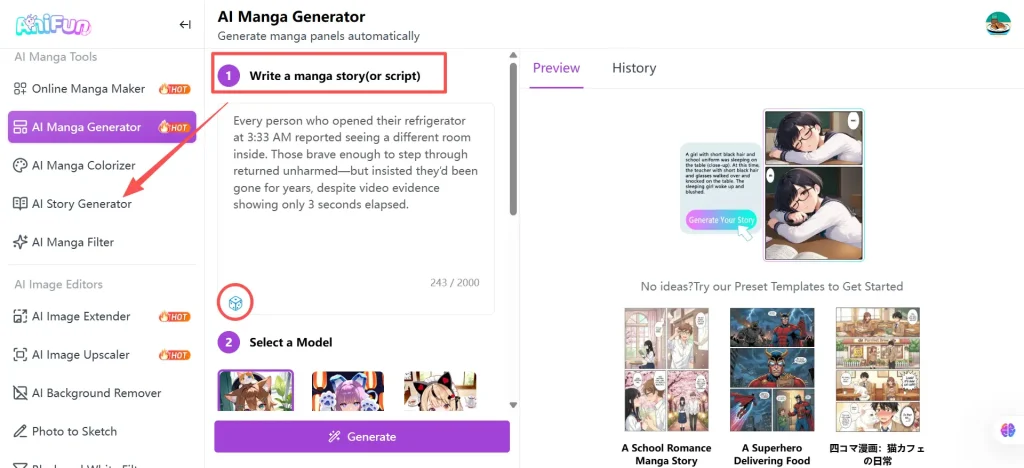 How to write the prompt in AI Comic Generator