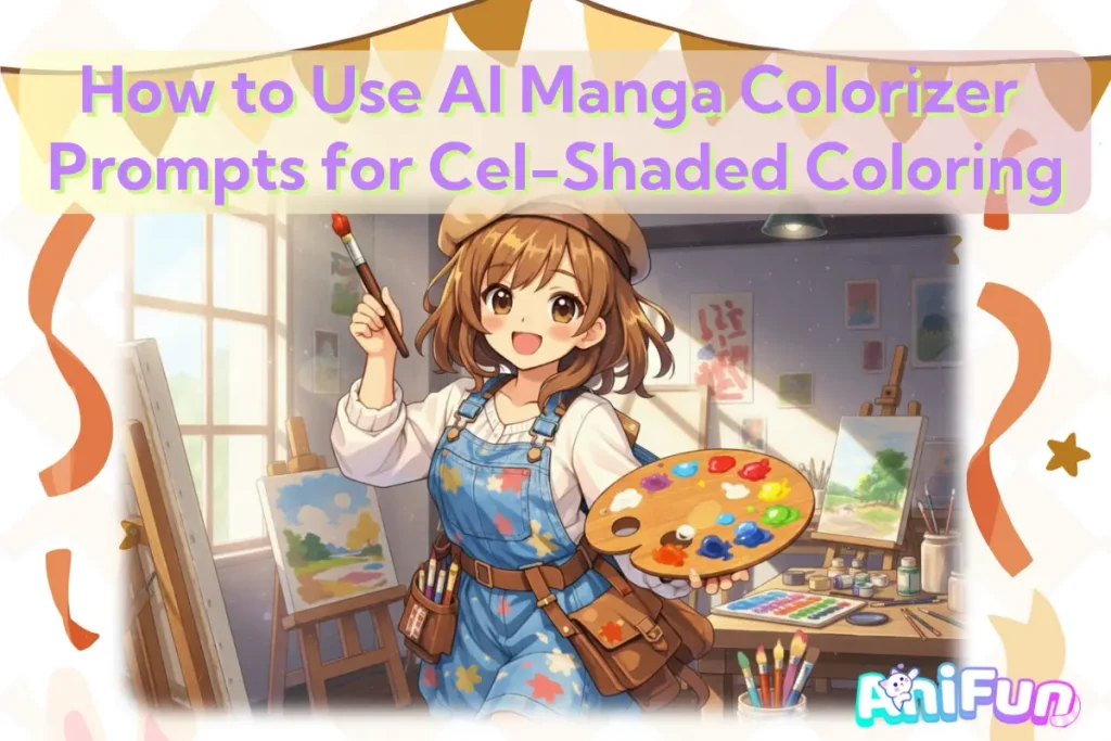 how to use AI Manga Colorizer to color cel-shaded style