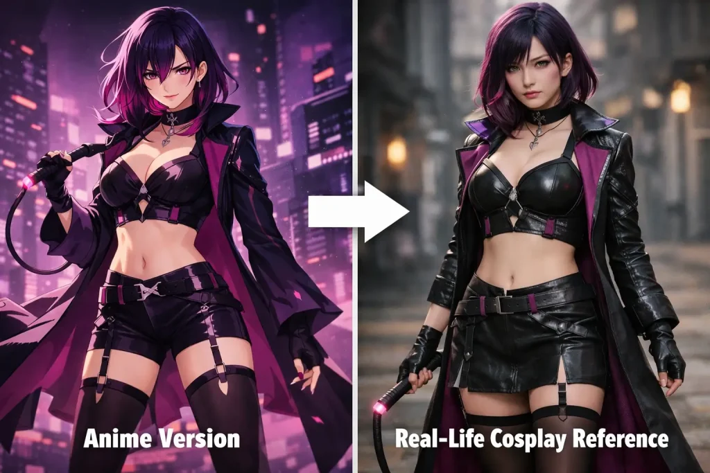 Anime to Real-Life Cosplay Reference