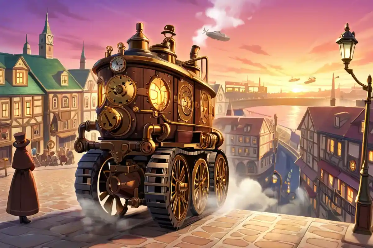 Create Immersive Steampunk Scenes with Intricate Details
