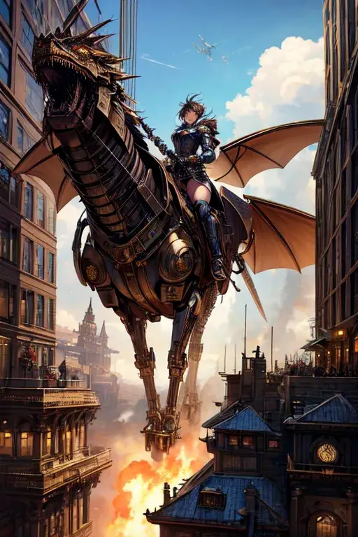 Steampunk Dragon Warden