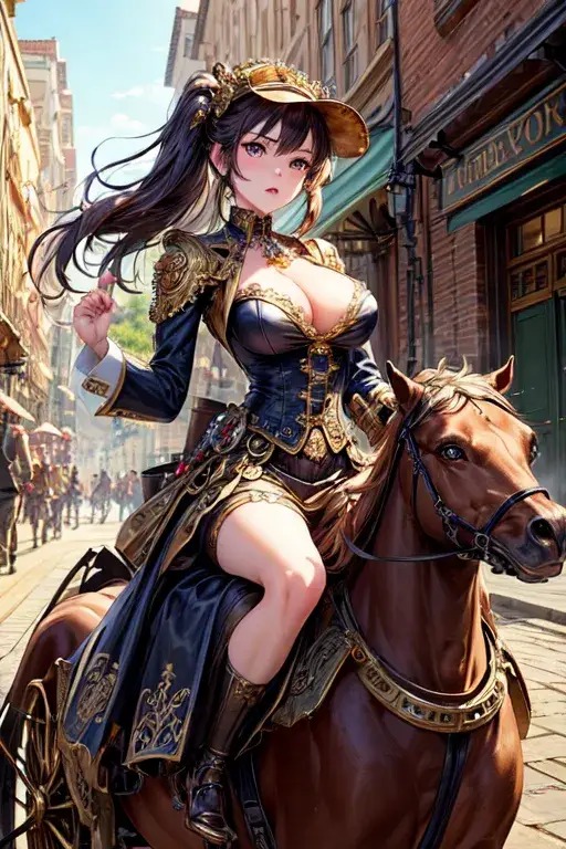 Steampunk Victorian Rider