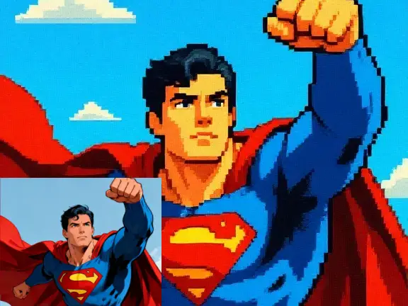 Pixel-style 8-Bit Heroes
