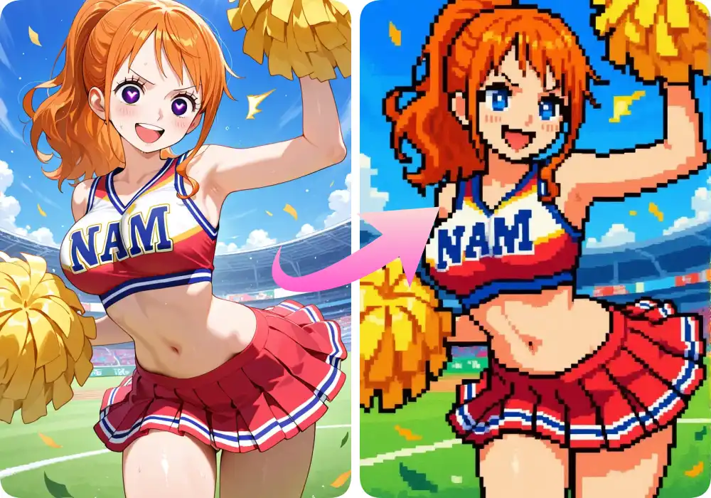 Create Stunning Anime Characters in Retro Pixel Styles