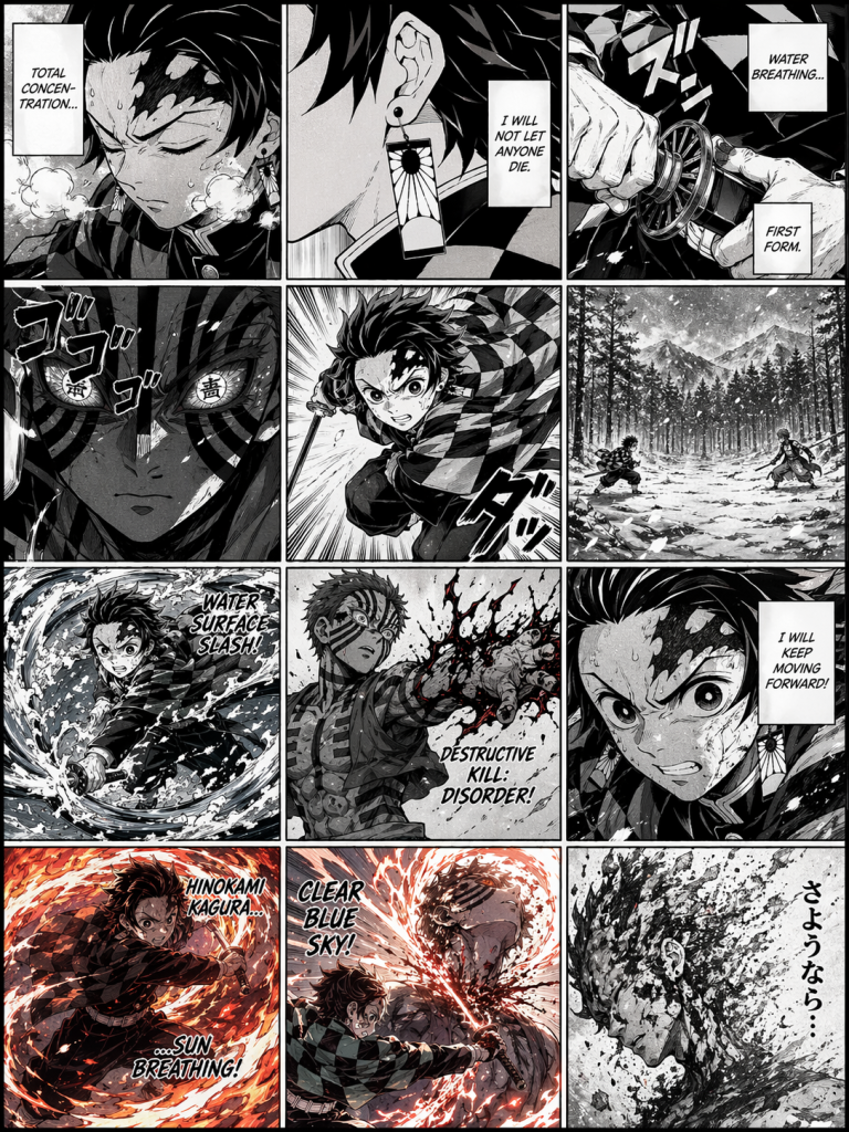 gpt image 2 manga example of demon slayer
